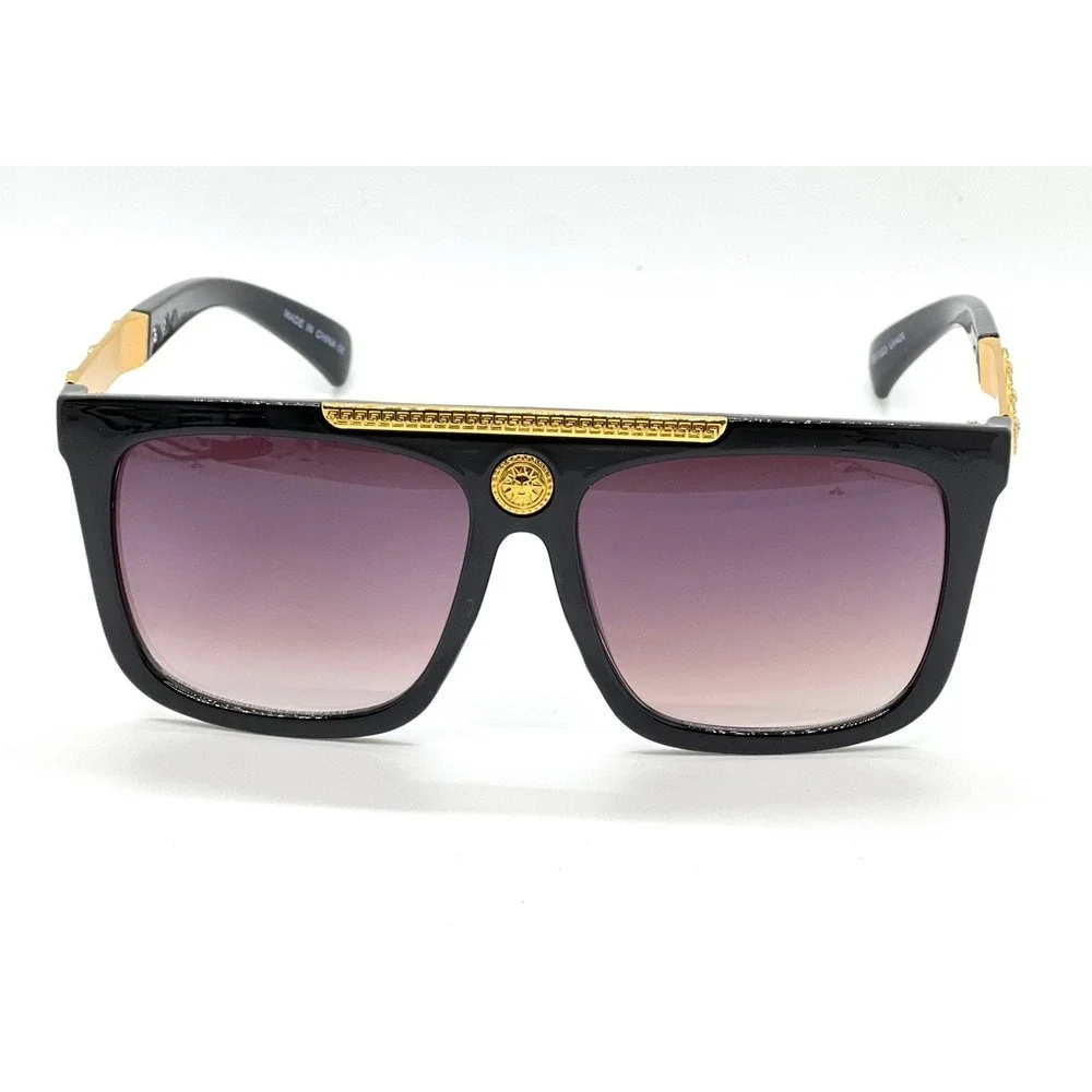 Men's Classic Elegant Modern Retro Hip Hop Fashion Black Lens Eye Glasses Frames
